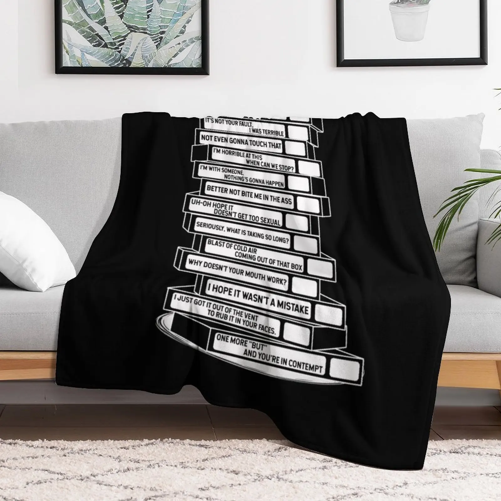 B'99 Sex Tapes Throw Blanket Custom Thin Blankets