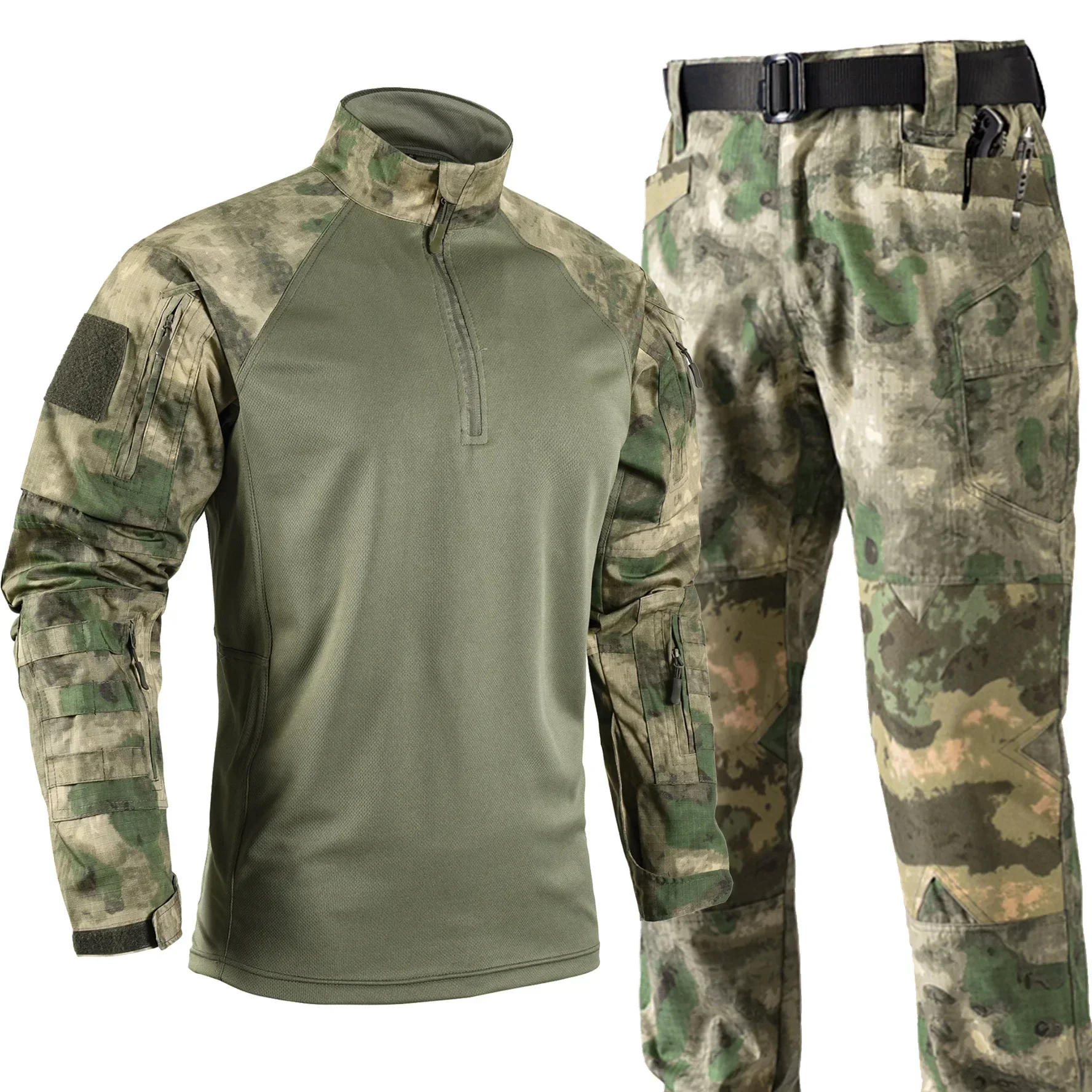 Multicam G2 Tactical Shirt Pants Set Outdoor Hunting Airsoft Training Uniform Durable Wear Resistant Style Field Work Clothes view 4