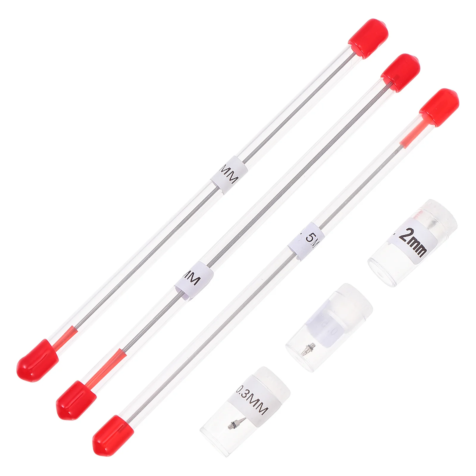 6 szt. Uniwersalne igły do aerografu, wytrzymałe końcówki ze stopu, zamienne do aerografów, narzędzie do malowania i precyzyjnych prac.