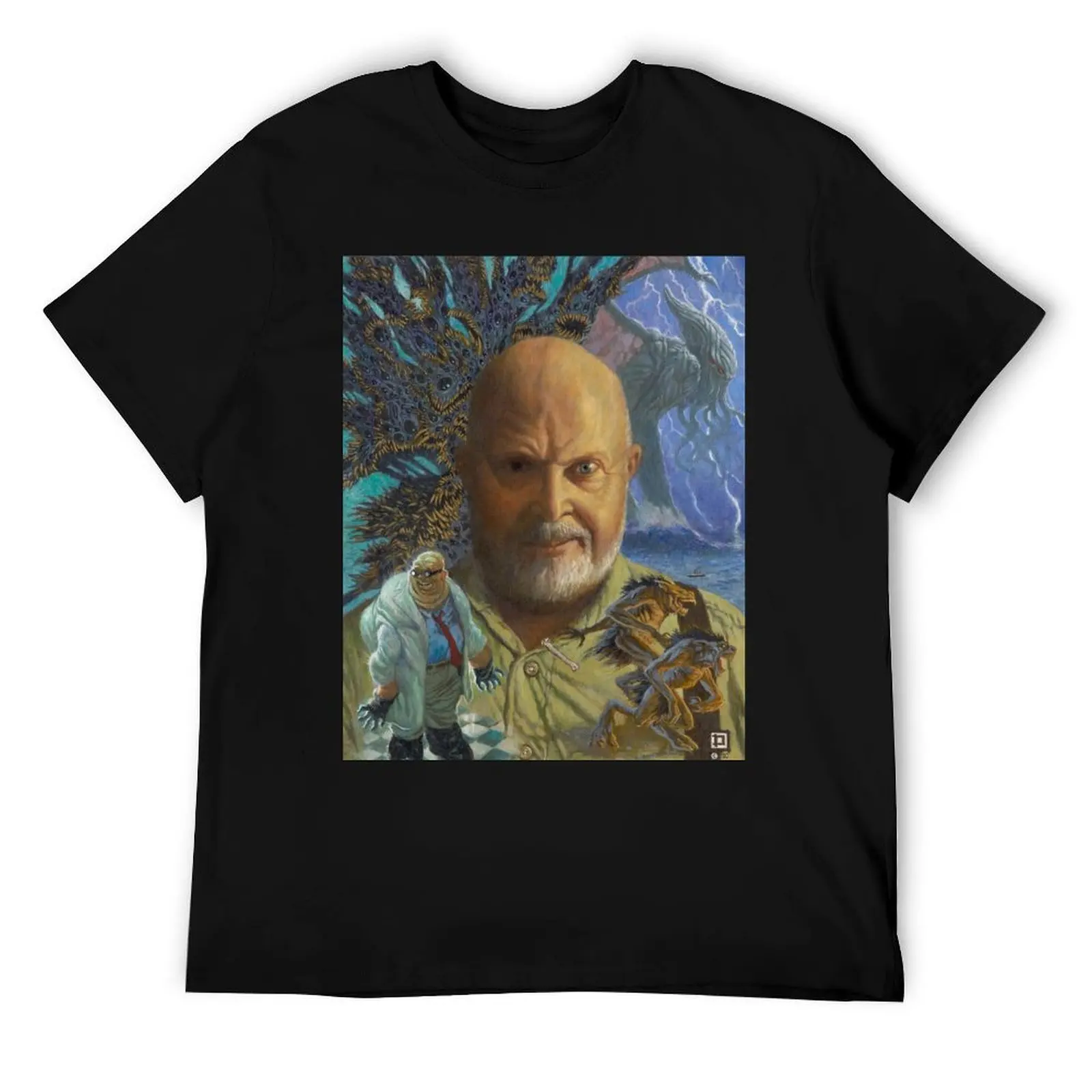 

Футболка с портретом «Санди Ктулху», хлопковая футболка, комплект футболок, футболка из 100% хлопка