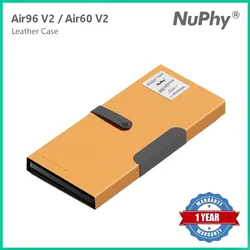 Nuphy NuFolio V3 Suit Air V2 Series Exclusive Leather Case-Yellow Nuphy Accessory For Air75 V2/Air60 V2/Air96 V2