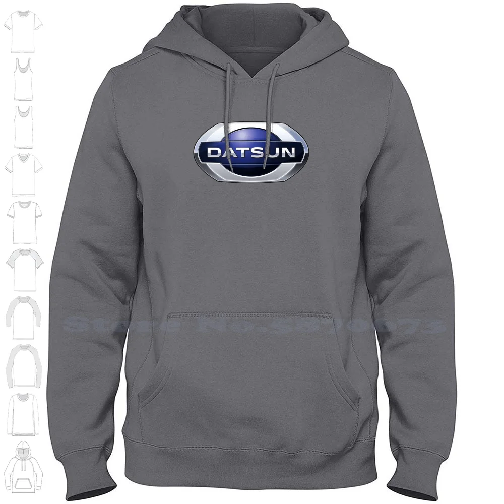 Datsun Logo Casual Clothing Sweatshirt 100% Cotton Graphic Hoodie