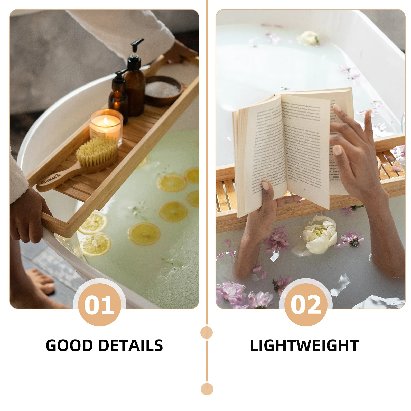 

1pcs Bath Tub Rack Expandable Stainless Steel Bathtub Shelf For Phone Tablet Wine Glass Bathroom Organizer Retractable Bracket