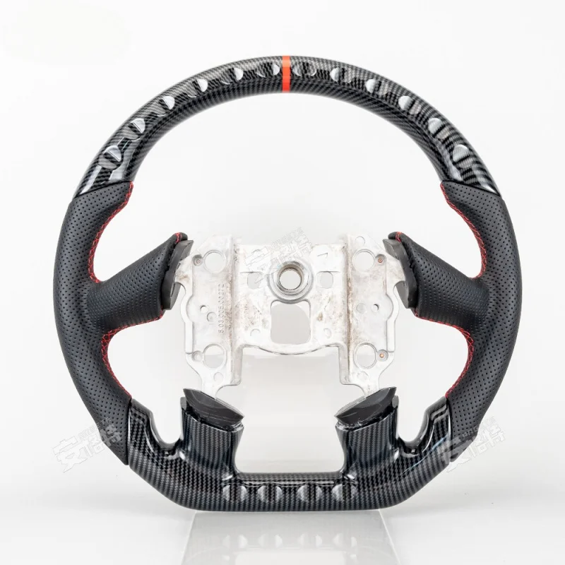 For Chevrolet Corvette C5 (2005-2007) Mahogany & Carbon Fiber Texture Sport Steering Wheel (Modified Part)