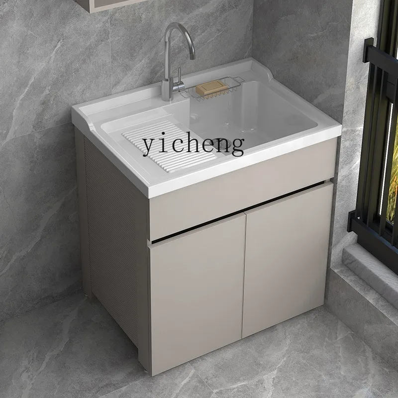 Zc Honeycomb Aluminum Balcony Wardrobe Drum Washing Machine Integrated Cabinet Combination Partner with Washboard