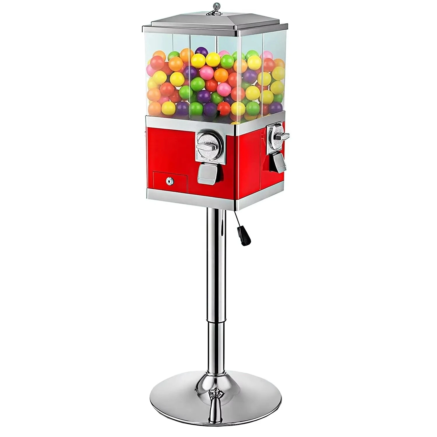 Coin Operated Machine Bubblegum Classic Gumball  Vending Machine With Stand Candy Machine