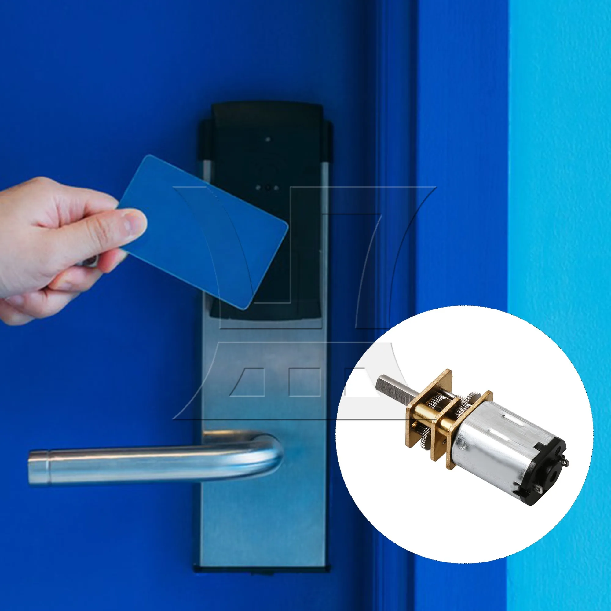 

BQLZR Двигатель постоянного тока с высоким крутящим моментом 3 В 12 мм Диаметр 15 об/мин Электрический двигатель коробки передач замедления