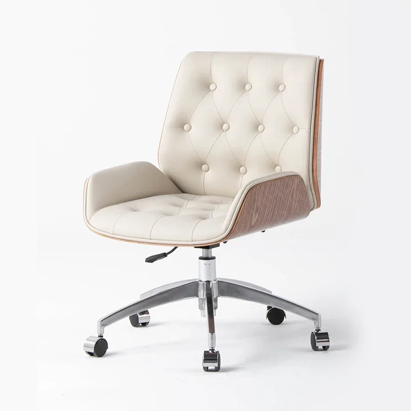 

Luxury Mobile Office Chair Relaxing Garden Nordic Modern Backrest Lightweight Office Chair Swivel Sillas Oficina Home Furniture