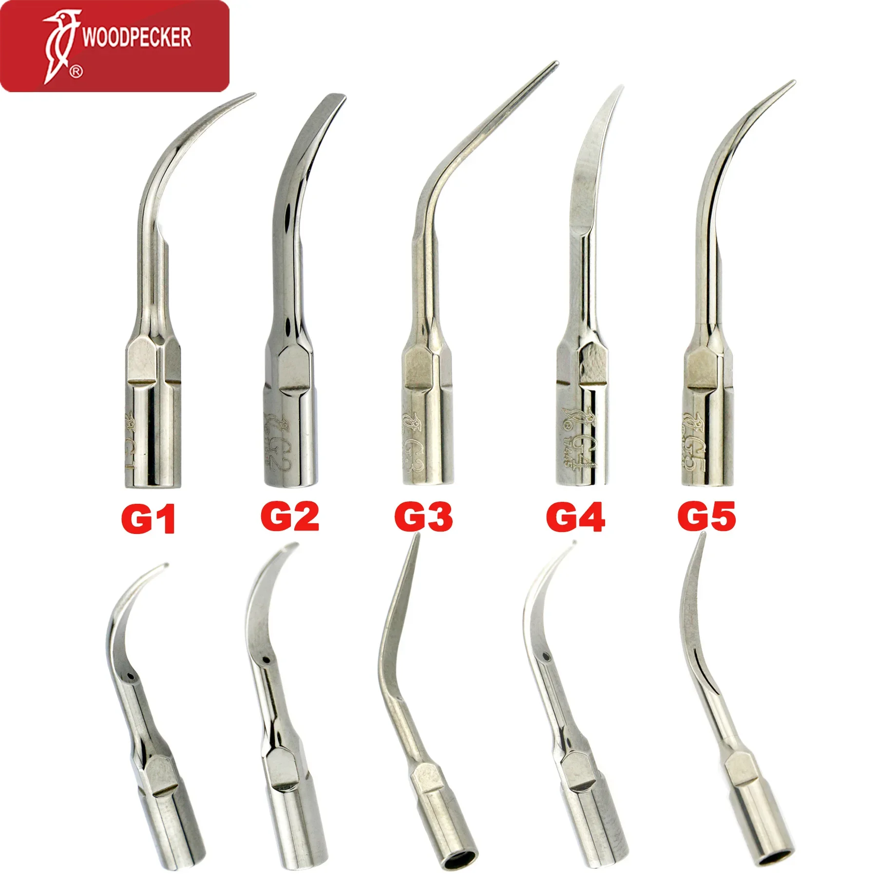 Woodpecker Scaler gigi ultrasonik, ujung mesin pembersih gigi, mesin pembersih gigi Endo Perio Scaling Tips Fit EMS UDS Scaler Handpiece