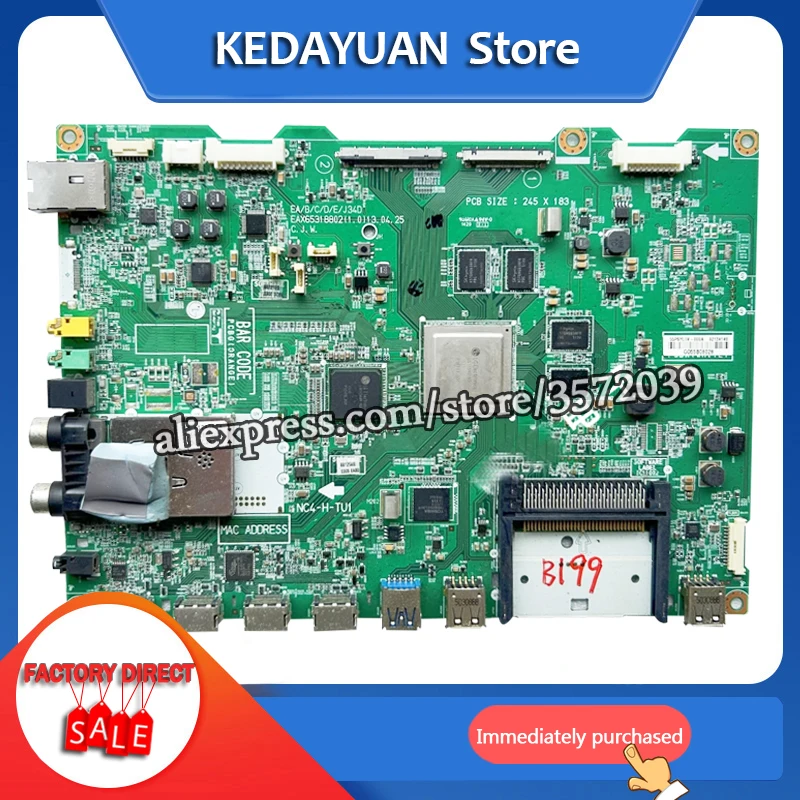 free shipping 100% test  for  55EA9700/55EA9800-CA main board EAX65318802(1.0) working LC550LUD screen