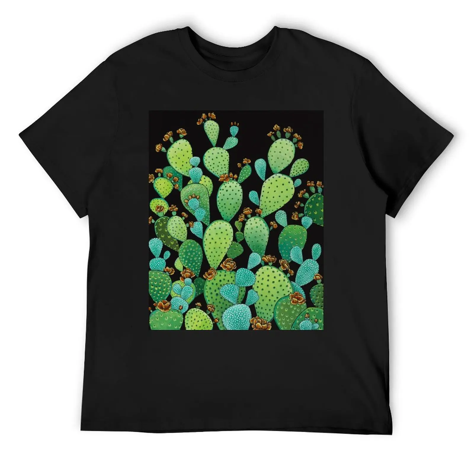 Prickly Pear Illustration T-Shirt for a boy cheap stuff mens white t shirts