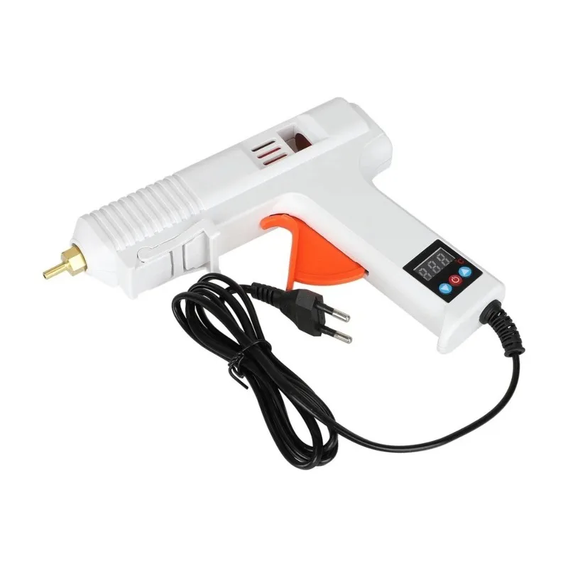 AAAN-EU Plug 120W Digital Display Adjustable Temperature Hot Melt Glue Gun Industrial Repair Heating Tool DIY Crafts