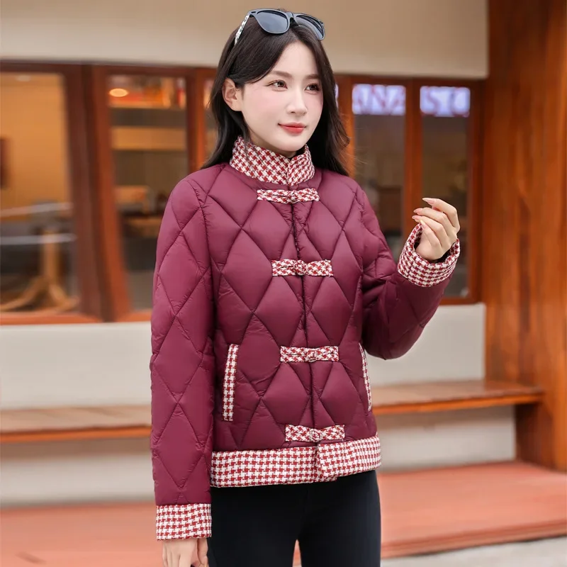 Autumn Winter Thick Warm Down Jacket Casual Solid Color Zipper Baseball Parkas Bubble Coats Female Pockets Basic Cotton Outwear