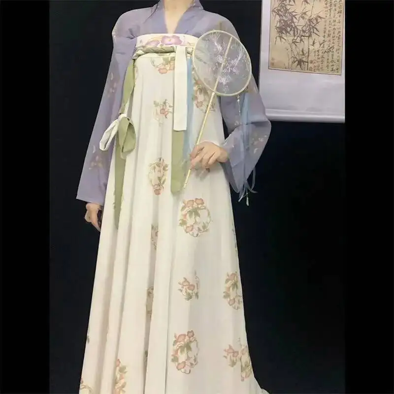 

Chinese Hanfu Female Dress - Qixiong Ruqun Skirt Ancient Chinese Dress for Women