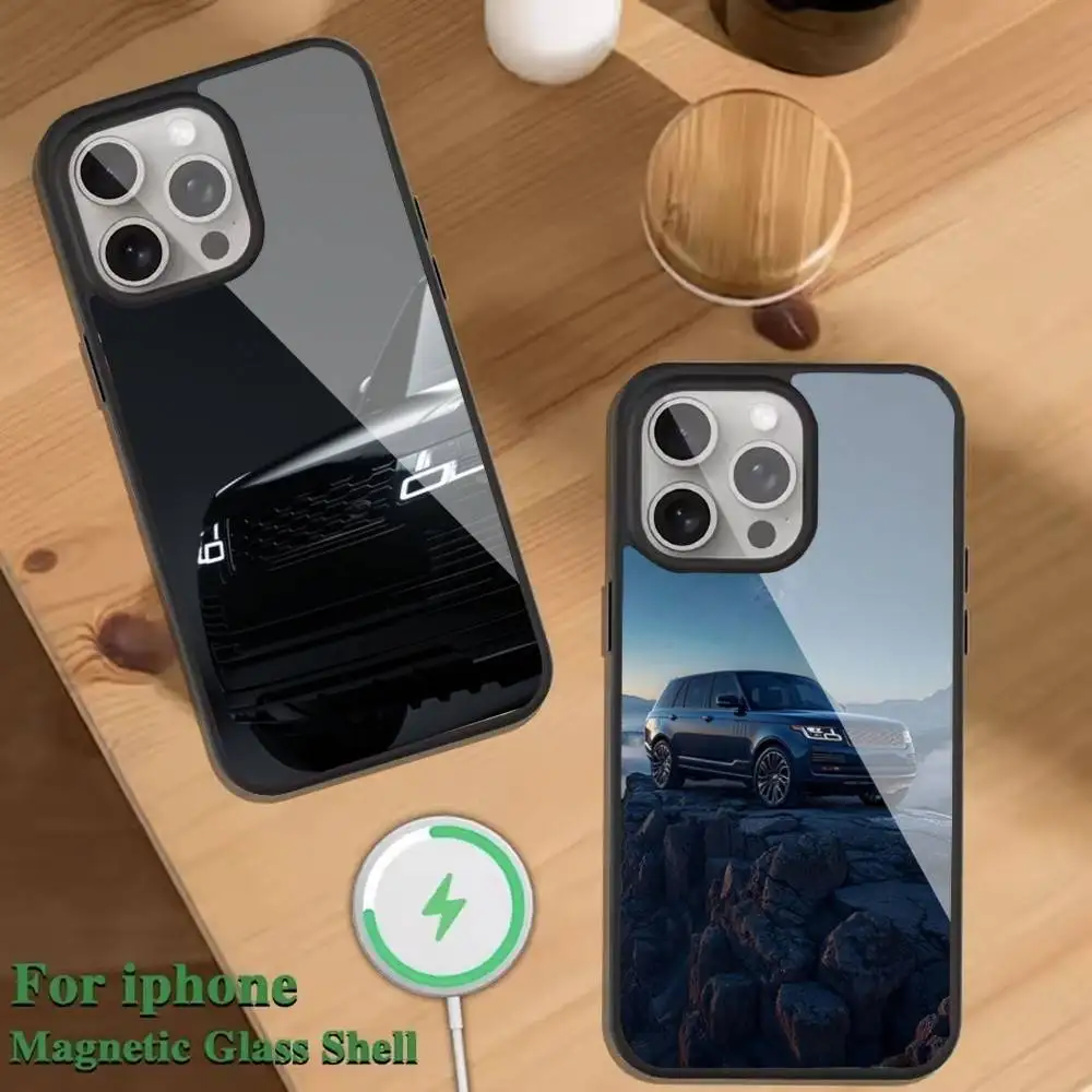 

SUV Car R-Range Roveres Phone Case For Magnetic Wireless Charge Cover For iphone 16 15 14 13 12 11 Pro Max Plus Coque