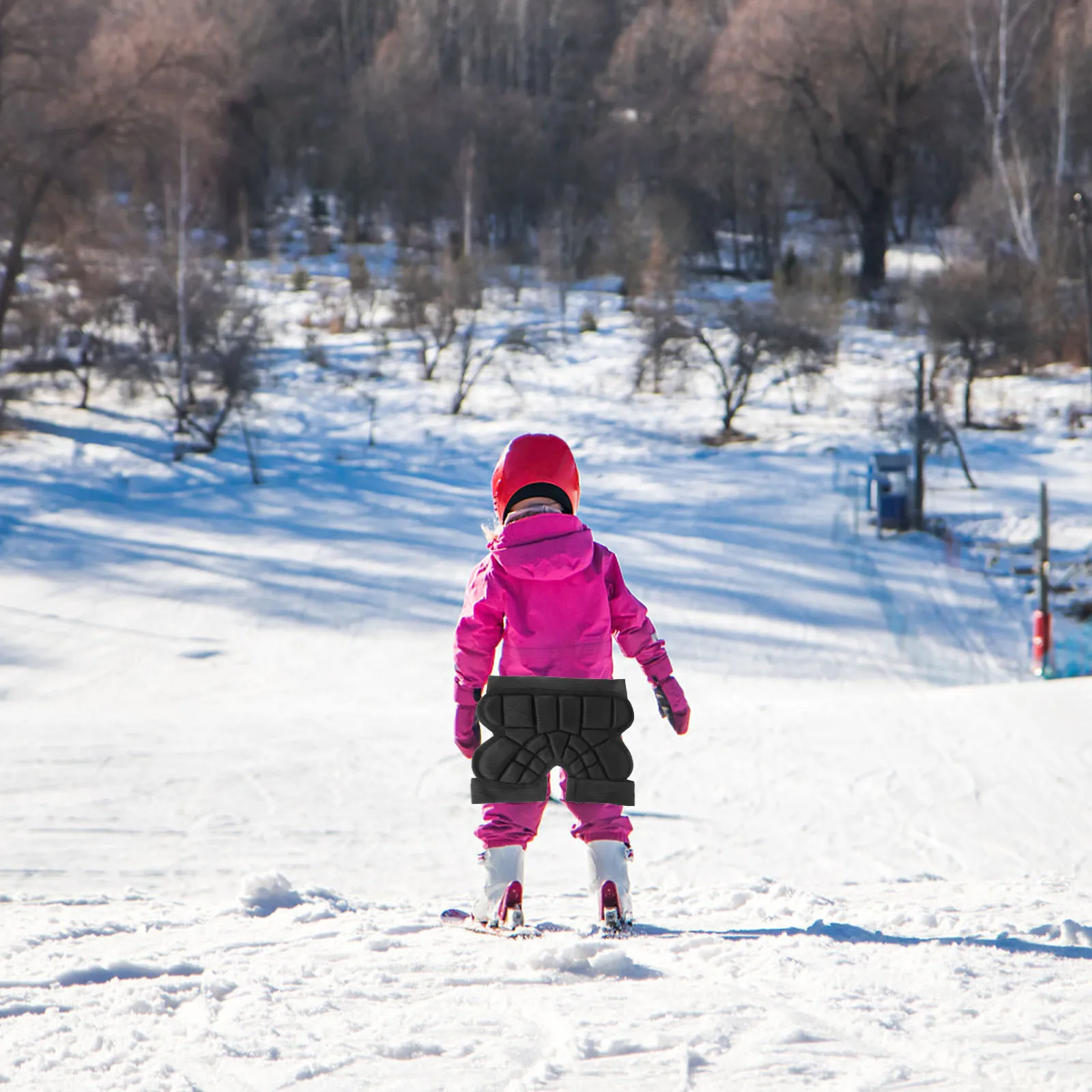 يوفر حماية الورك للتزلج على الورك خفيفة الوزن ومرنة بتغطية كاملة للمعدات الرياضية النشطة
