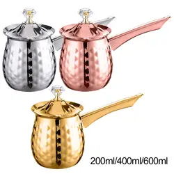 Kitchen Turkish Coffee Pot, Melting Jug with Long Handle Coffee Milk Frothing Cup for kitchen and home and Men Gifts