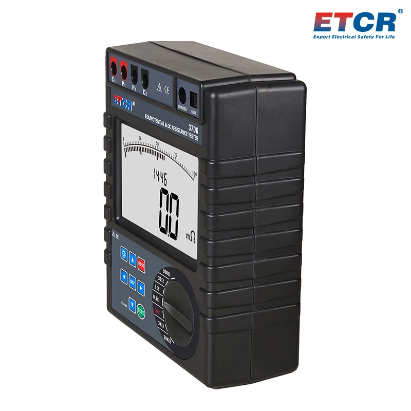 ETCR3700 Transformer Windings DC Resistance Tester 1mΩ~30KΩ Impedance Meter Intelligent Multifunction Equipotential Connection