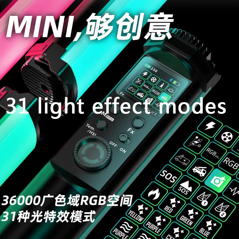 Yongnuo YN360 MINI Led แบบพกพา Rgb Light Charger วิดีโอเติมแสงถ่ายภาพ31แสงโหมด