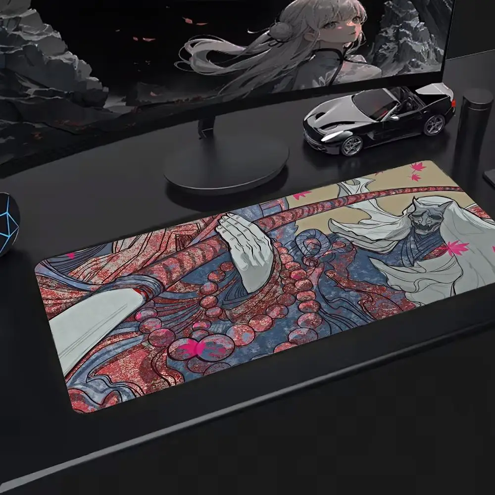 Коврик для мыши Sekiro Shadows Die Twice Большой коврик для мыши, расширенная игровая поверхность, нескользящая подложка, идеально подходит для использования на столе