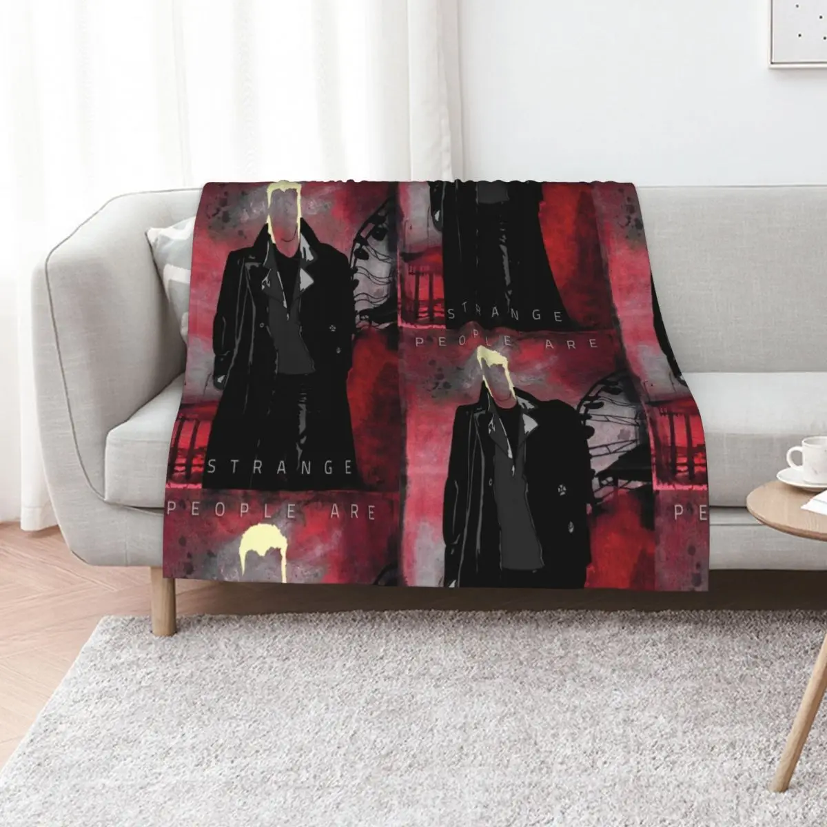 PEOPLE ARE STRANGE Throw Blanket Decorative Beds Polar Sofas Kid'S blankets and throws Comforter Blankets