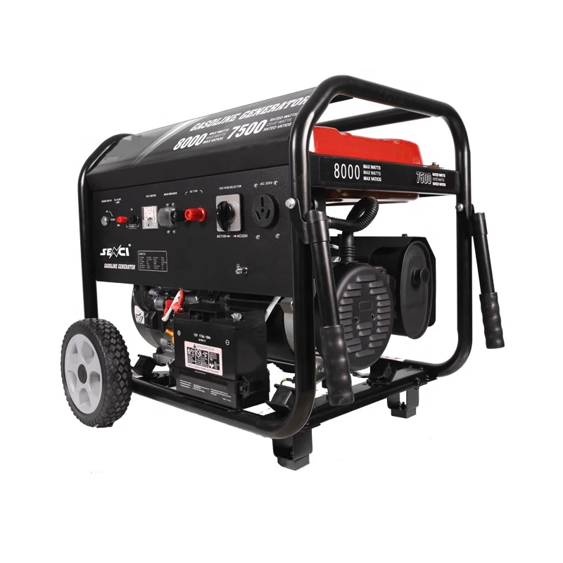 Chinese Senci Generator Semi-Slient Open Frame Mini Gasoline Driven Generator