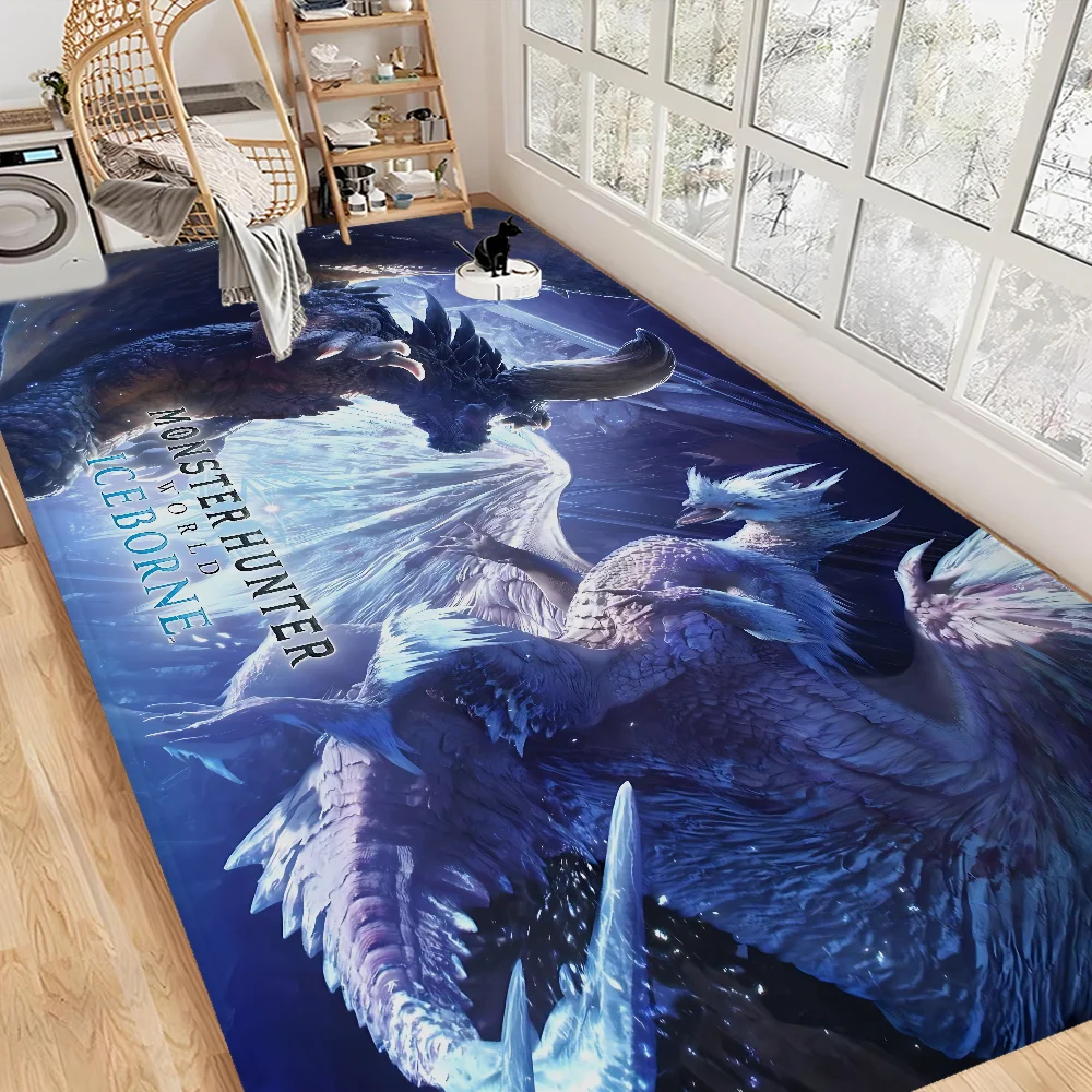 

Monster Hunter Hallway Carpet Retro Multiple Choice Living Room Kitchen Rug Non-Slip Welcome Rug