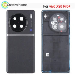 High Quality Battery Back Cover For vivo X90 Pro Plus Phone Rear Cover with Camera Lens Frame Repair Spare Part