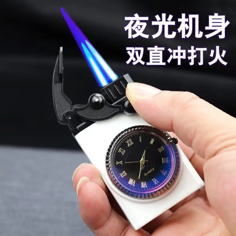

same rocker arm luminous watch lighter high value double straight punch inflatable custom lettering to give boyfriend gift