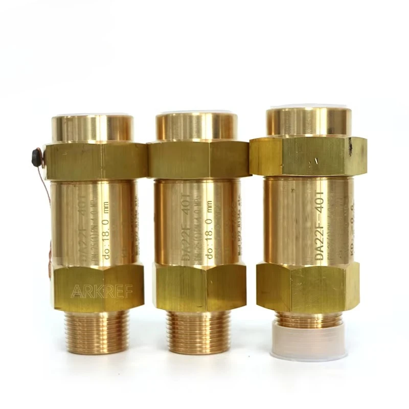 2025 venda imperdível válvula de segurança de latão 2.4MPa com recurso de alívio de pressão 3/8NPT para peças de refrigeração e troca de calor