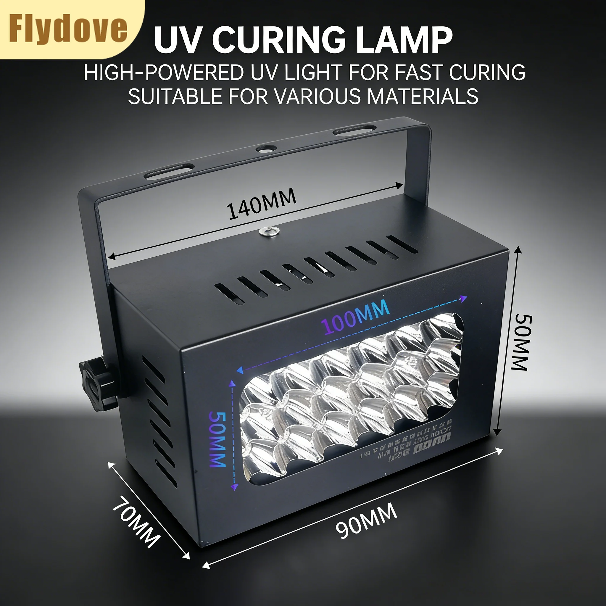 

Ультрафиолетовая LED-лампа для отверждения 405 нм, 395 нм, 365 нм, портативная УФ-лампа для ремонта экранов и отверждения чернил, 40 Вт, 20 Вт