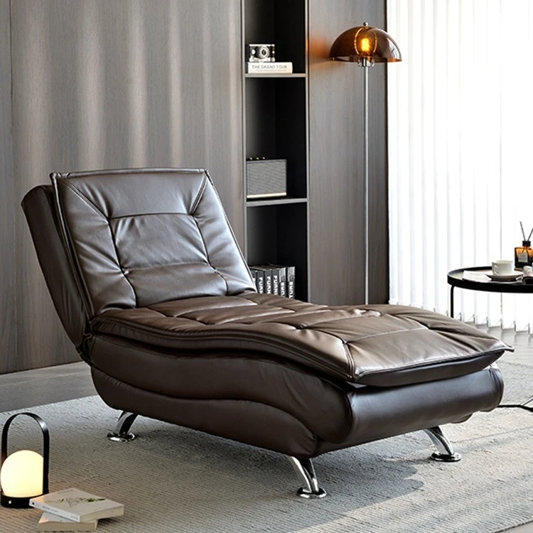 Multifunctional chaise longue, family bedroom single bed, living room balcony, folding lunch break chair, lazy sofa