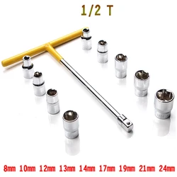 Multifuctional T-Type Hexagon Socket Wrench Socket Wrench Set For repairing Car Motorcycle Hand Repair Tools