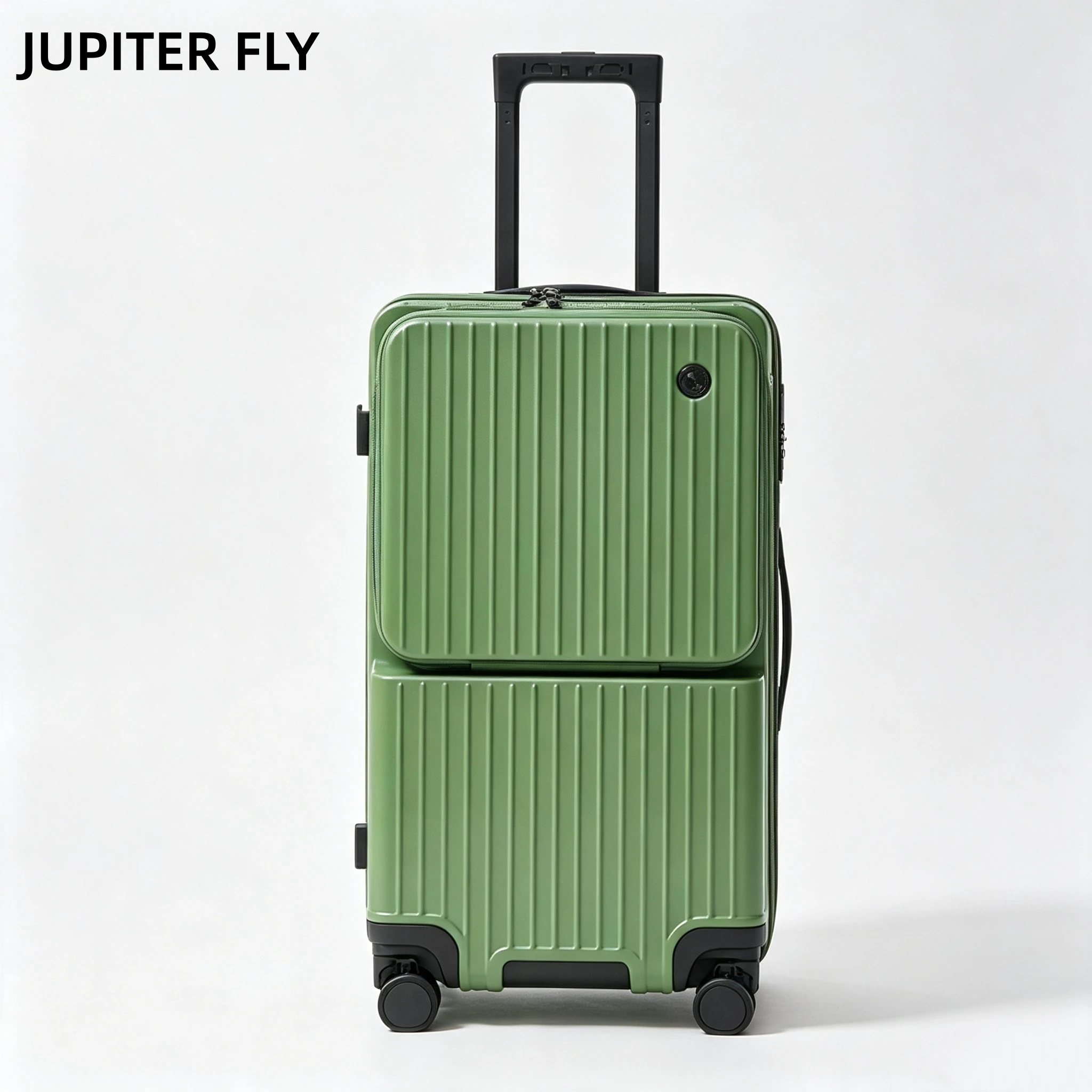 Front Opening Suitcase 20in Carry-on Boarding TSA Lock PC Material Hard Shell Rolling Luggage Travel Case 24/28in Large Capacity