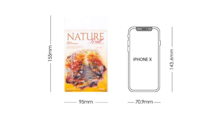 10pcs Stickers Nature Trail Landscaping Handbook DIY Material Decorative Stickers Supplies Package Scrapbook Cut 155*95mm