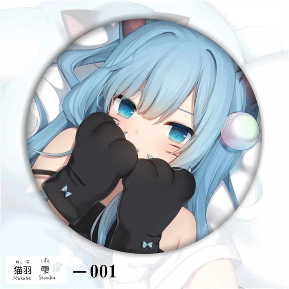 58mm 애니메이션 내 여동생은 이렇게 귀여울 수 없어요! Nekoha Shizuku 코스프레 의상 배지 핀 SPTE Tinplate 브로치 ﻿   프롭 길프