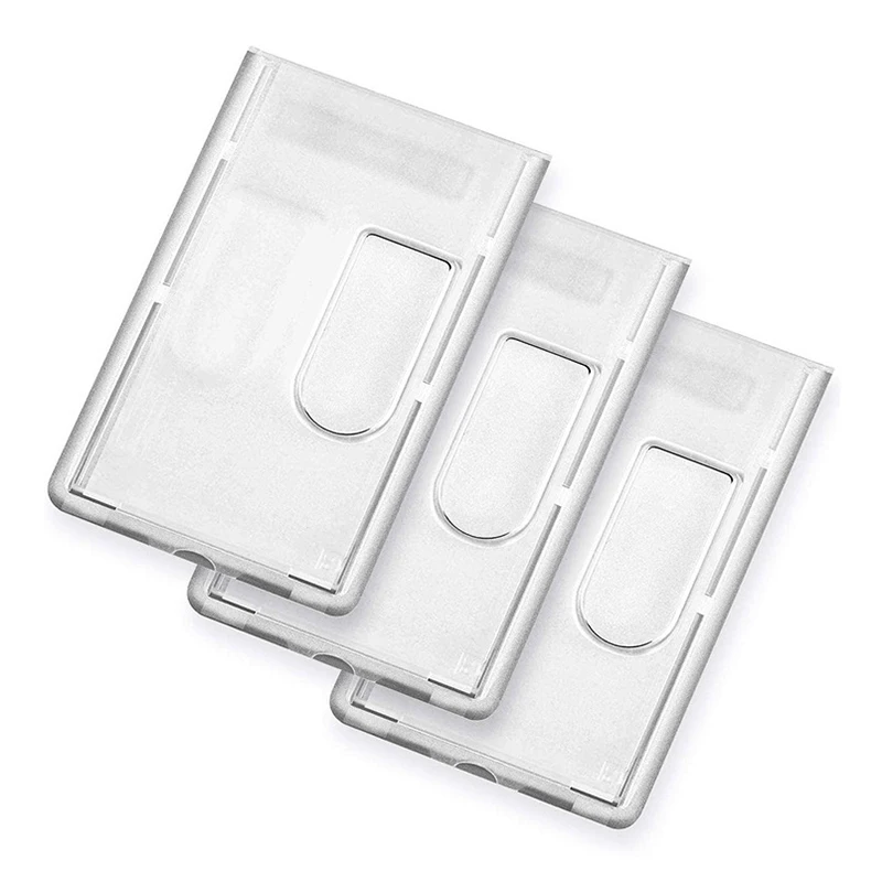 Office School Multi-use Card Protector Cover Transparent Card Holders Portable Practical Durable Card Thick Protector Sleeve