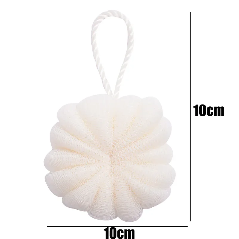 1PC Petal Bath Flower Ball Bubble Net Body Skin Cleansing Bath Ball Soft Scrubber Mesh Foam Sponge Ball Bathroom Supplies