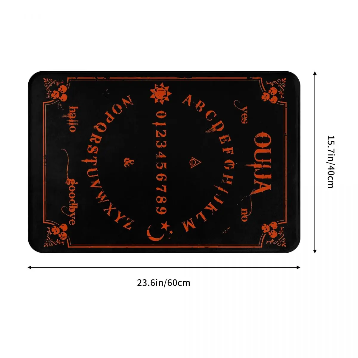 Ouija Board Bathroom Non-Slip Carpet Red Flannel Mat Welcome Doormat Home Decor Rug