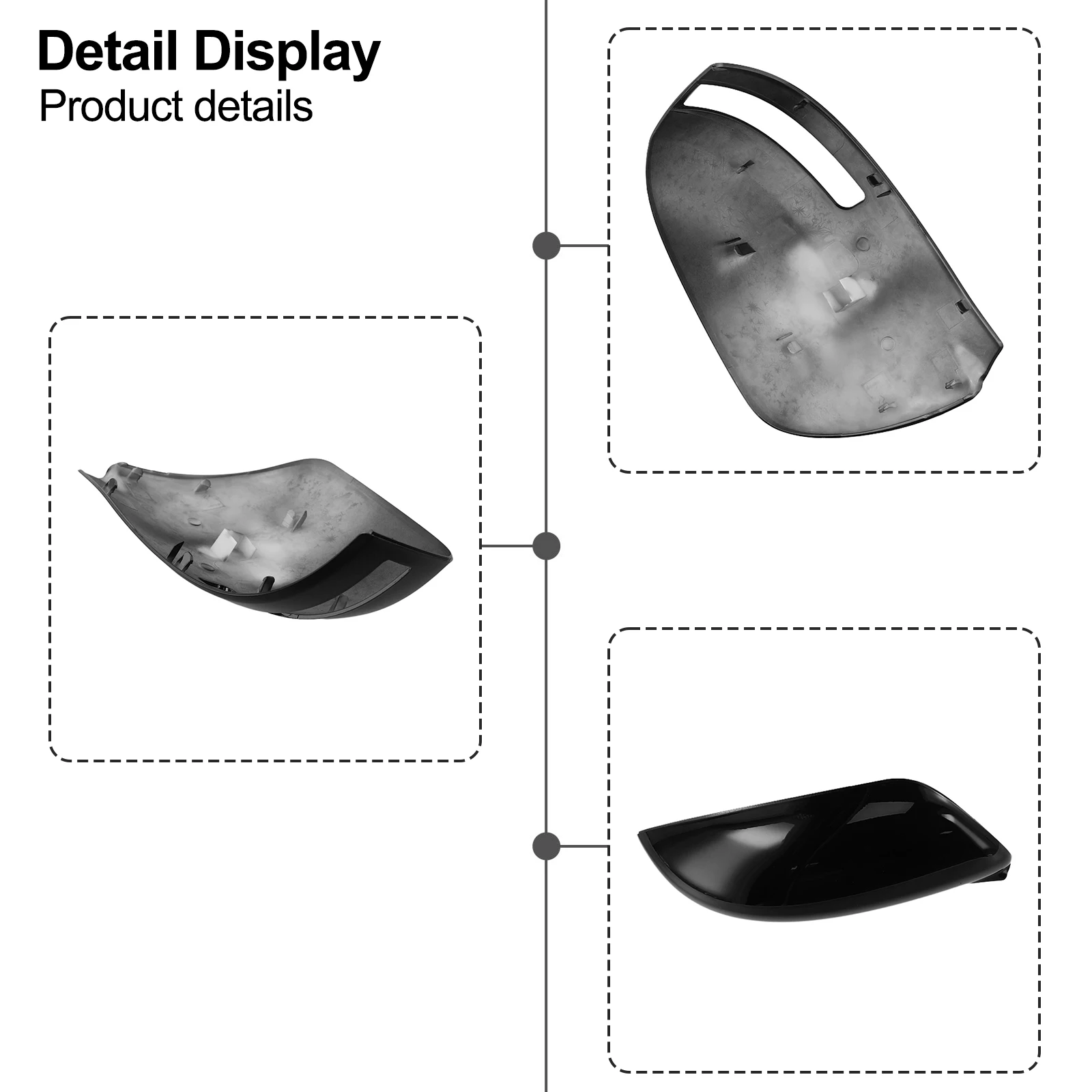 

For Mitsubishi For ASX For Outlander Rearview Mirror Cover 2010 2018 with Built In Turn Signal for Left and Right