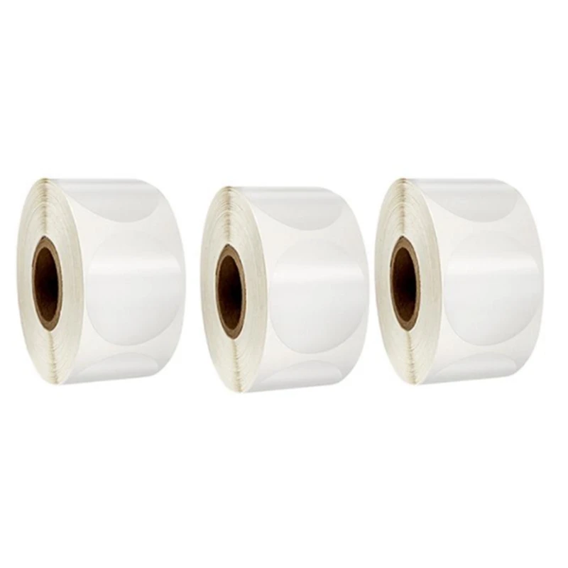 A34M-Transparante Afdichting Sticker PVC Plastic Ronde Sticker Label Handgemaakte Pakket Nieuwe Afdichting Sticker 500 Stuks Per Rol 3Roll