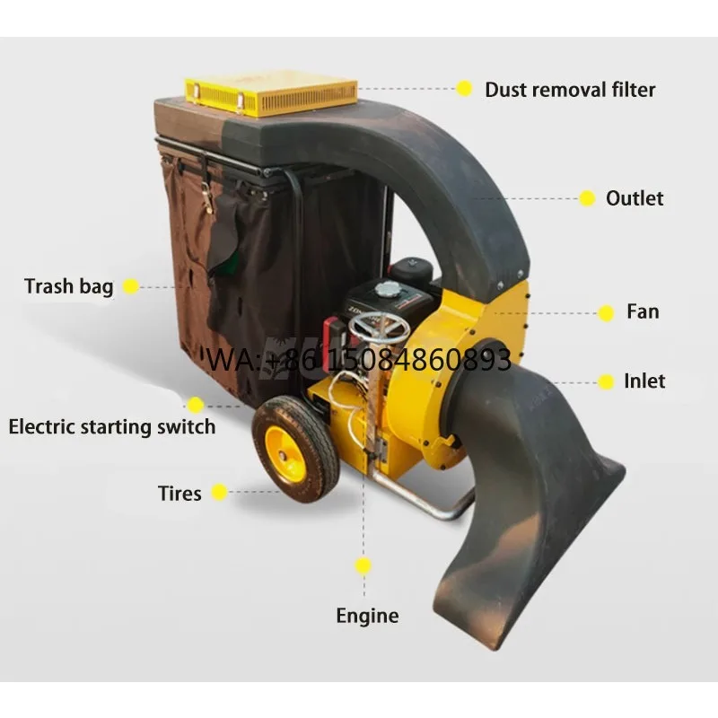 

Leaf SweeperWaste Collection Industrial Leaf Vacuum Cleaner Road Leaf With Hosegardeninggiardinaggio