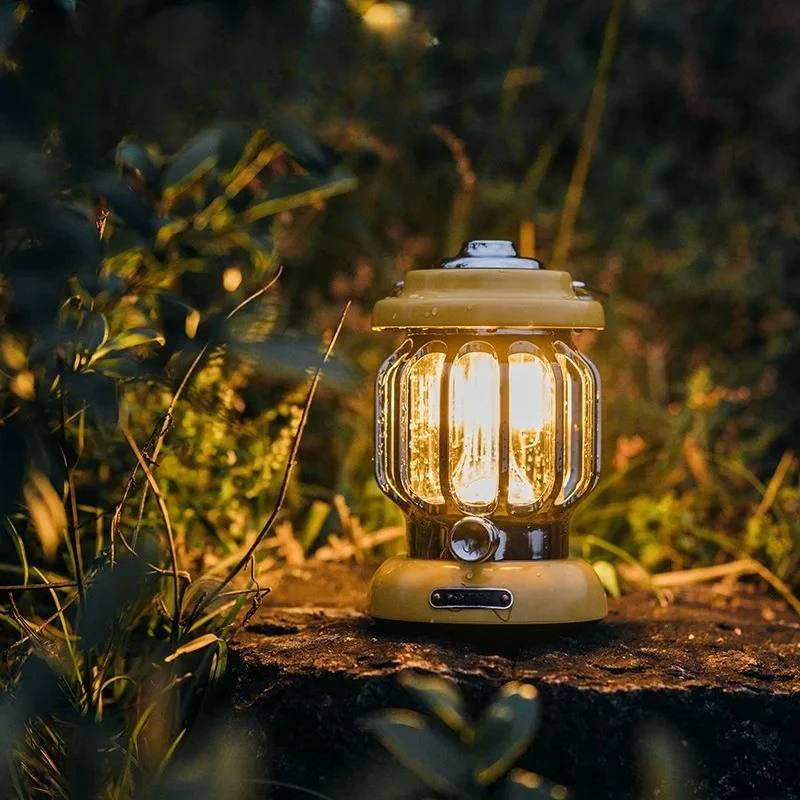 

New Outdoor Camping Atmosphere Lamp Portable Camping Light Hang Lamp Charging Tent Lamp Windproof And Dustproof IPX4