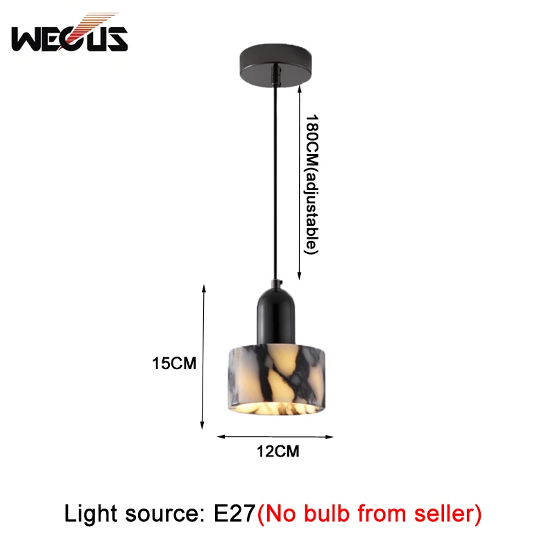 New Bulgari-Inspired Pendant Lamp Luxury Stone Premium Chandelier for Bedroom Bedside Living Room Entryway Dining Table Lighting