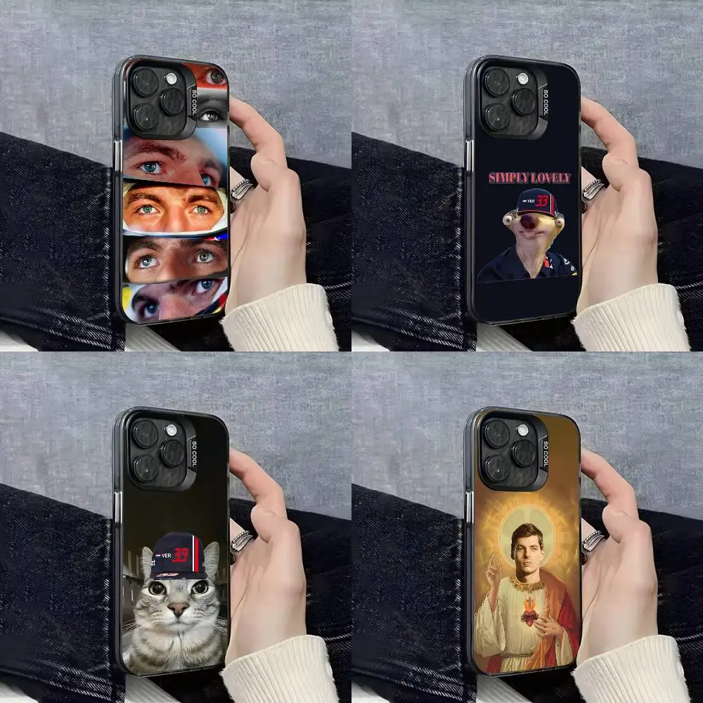 

M-Max Simply Lovely Jesus Cat Eyes V-VerstappenS Phone Case For iPhone 16,15,14,13,12,11,Mini,Pro,E,SE4,XS,MAX Black Candy Matte