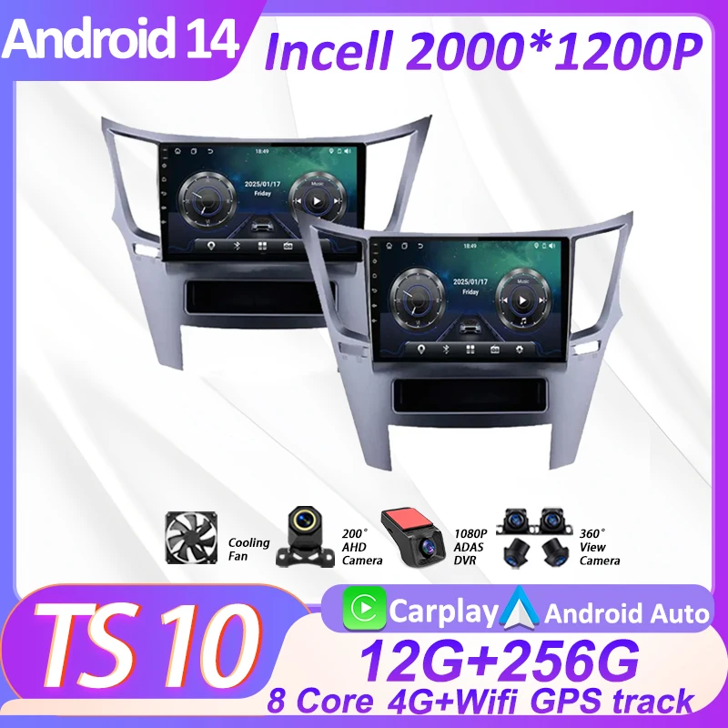 

2Din Android Car Radio Multimedia Player For Subaru Outback 4 BR Legacy 5 2009 - 2014 Autoradio CarPlay Navigation GPS Wifi BT