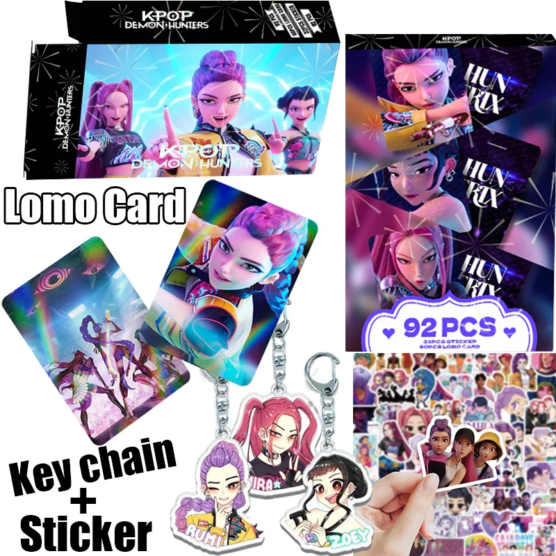 

50 шт. Набор голографических фотокарт K-POP Anime LOMO с коробкой для хранения вещей, Радужный блеск 포토 markii 선물 izzato즈