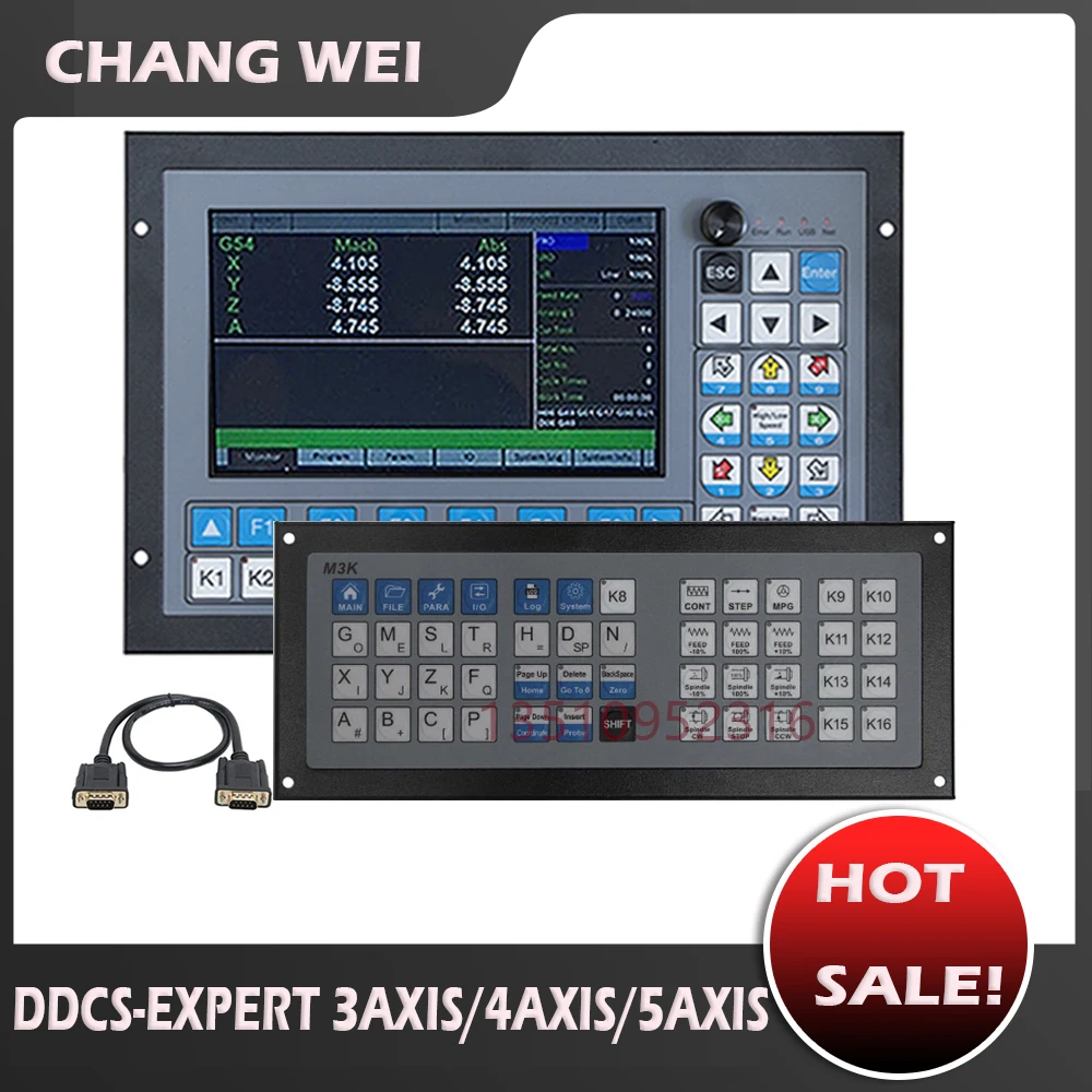 Ddcs-expert New Upgrade 3axis/4axis/5axis Cnc Offline, Independent Motion Controller With M3k Keyboard