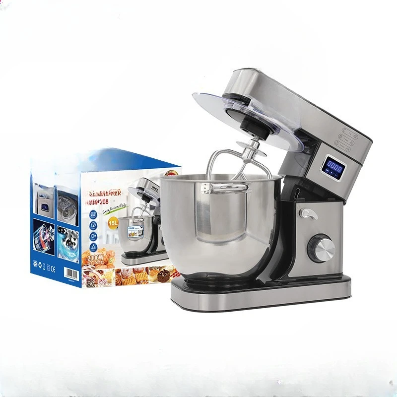 

Desktop electric egg beater stainless steel kneading and dough integrated mixer