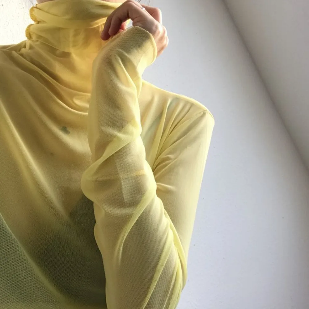 Sunscreen Clothes for Women 2023 Summer New Korean Version Loose Student High-neck Long-sleeved Chiffon Shirt Bottom